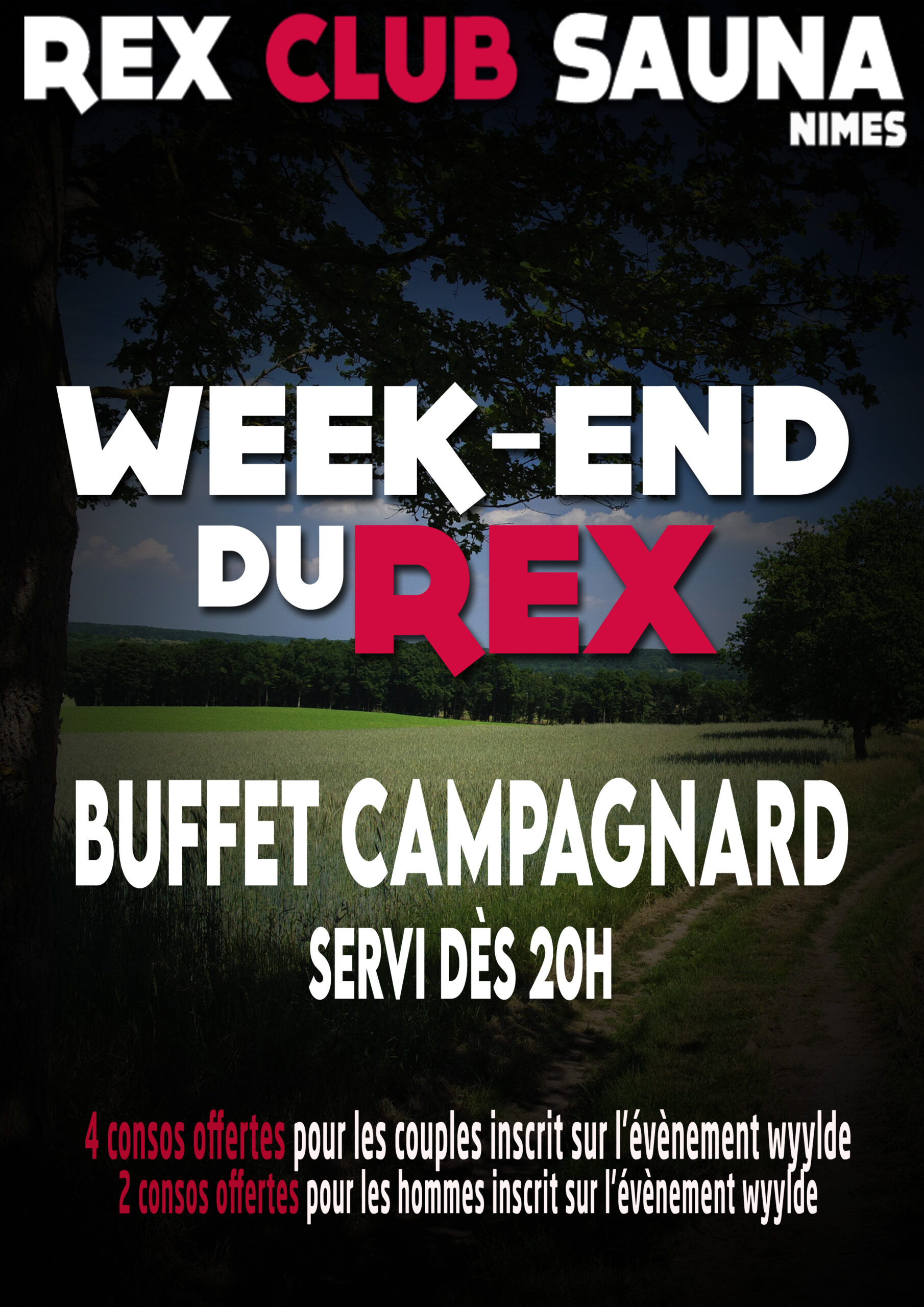 Week-end du Rex - Buffet campagnard @ Rex Club Sauna | Nîmes | Languedoc-Roussillon Midi-Pyrénées | France