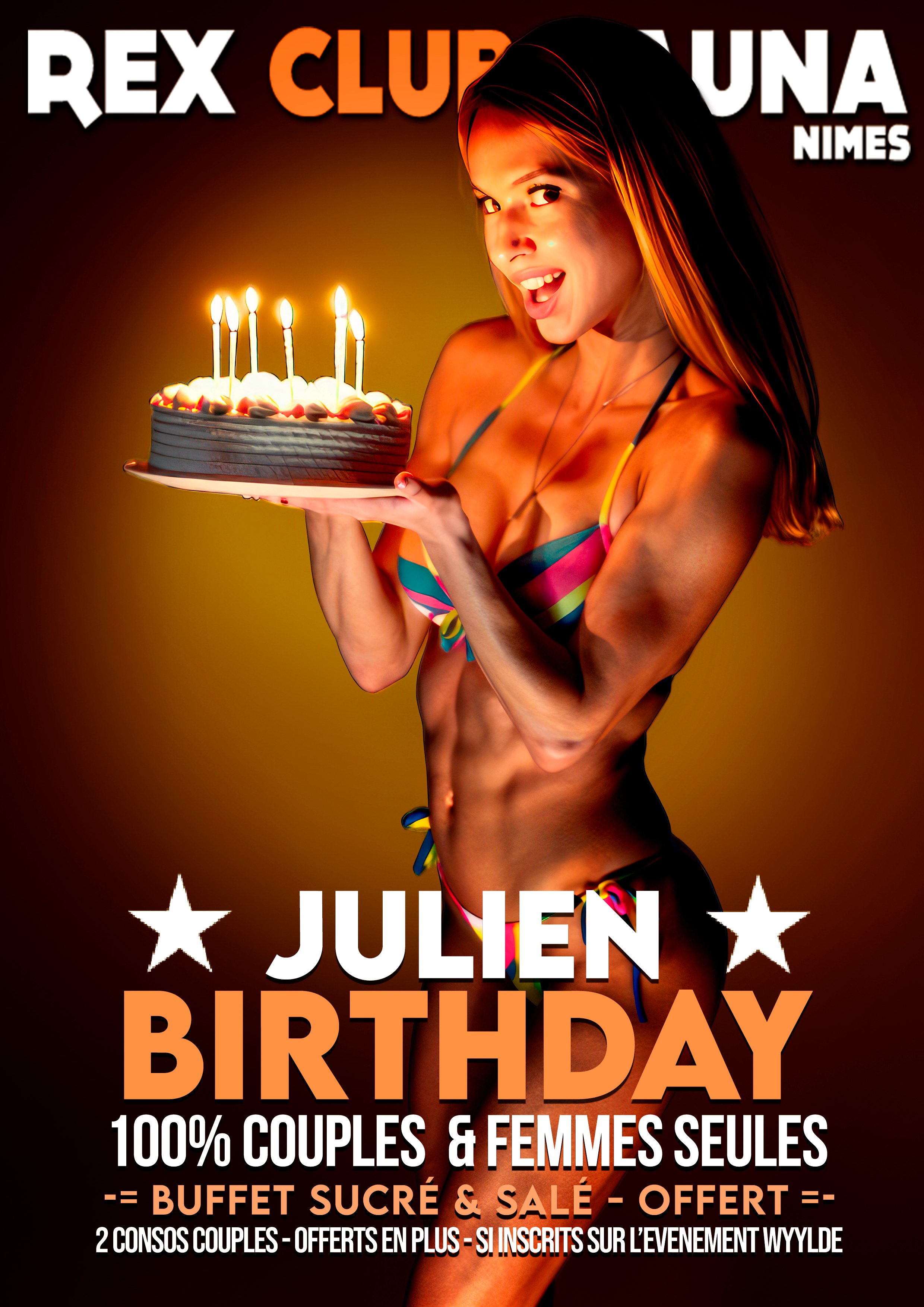 Julien Birthday @ Rex Club Sauna | Nîmes | Languedoc-Roussillon Midi-Pyrénées | France