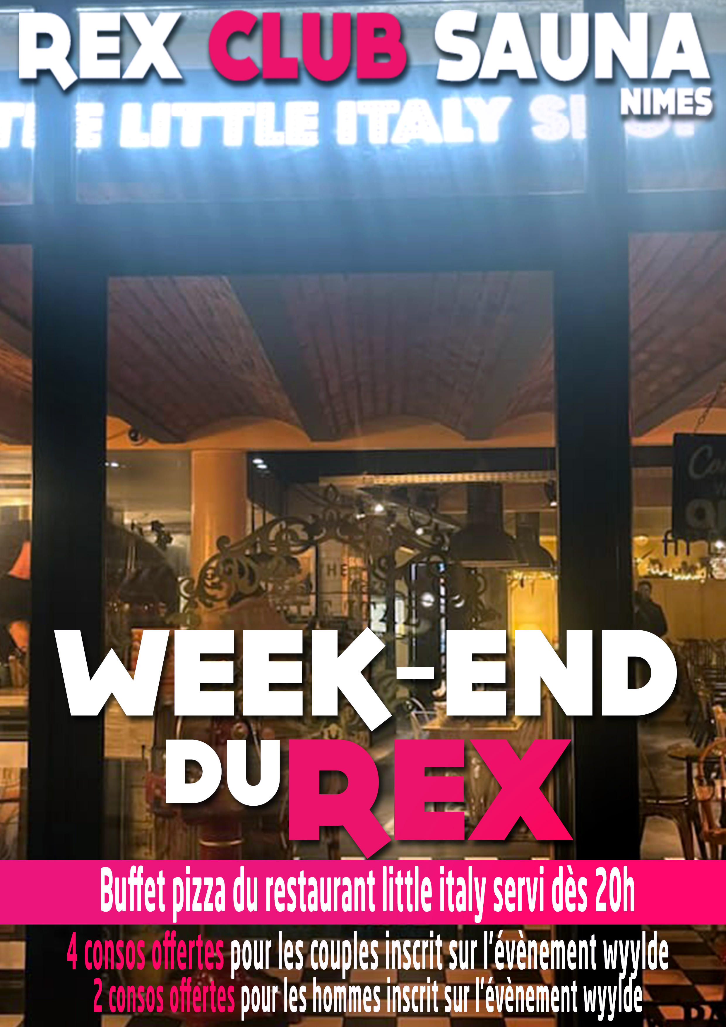 Week-end du Rex - buffet made in italy @ Rex Club Sauna | Nîmes | Languedoc-Roussillon Midi-Pyrénées | France
