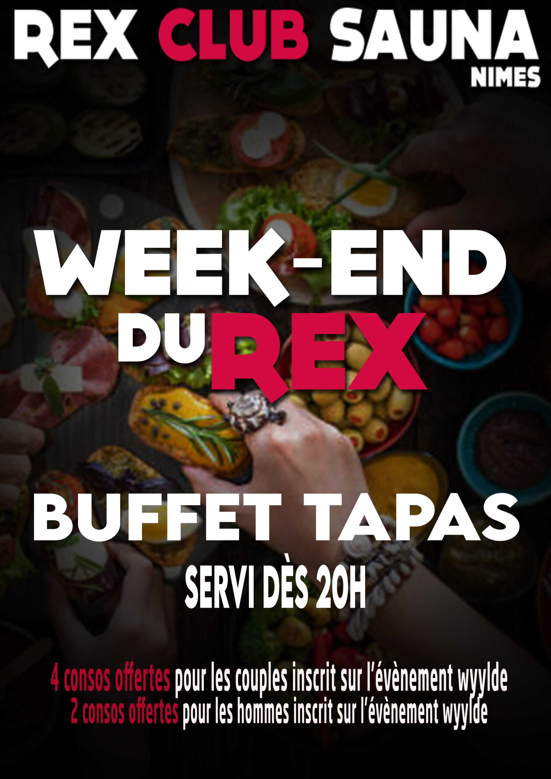 Week-end du Rex - buffet TAPAS @ Rex Club Sauna | Nîmes | Languedoc-Roussillon Midi-Pyrénées | France